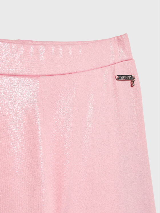 Guess Guess Legginsy J3RB05 KBL40 Różowy Slim Fit