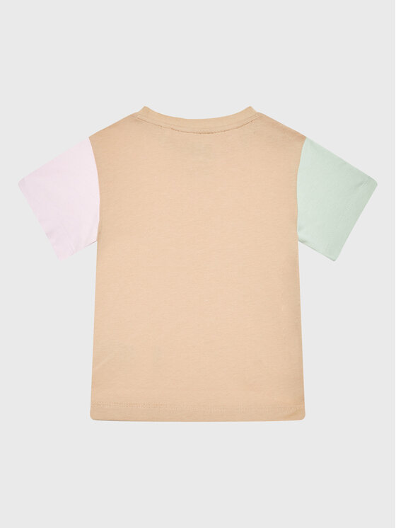 T-shirt Colorblock HK9812 Beige Regular Fit