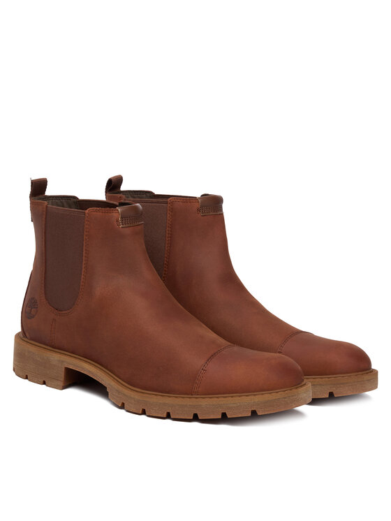 Timberland Timberland Kotníková obuv s elastickým prvkem TB0A29N5F131 Hnědá