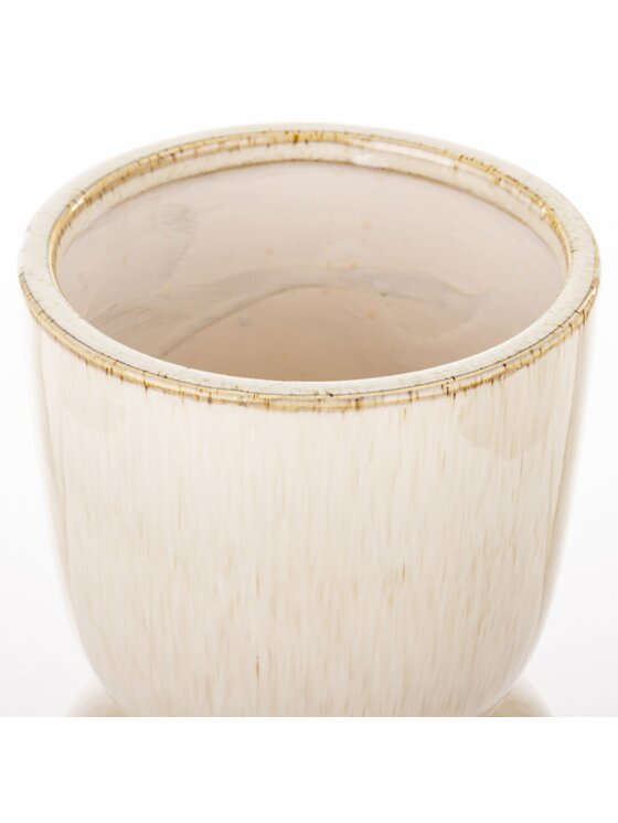 MIAhome MIAhome Wazon ceramiczny 30x14,5x14,5 cm MEZANIO Biały