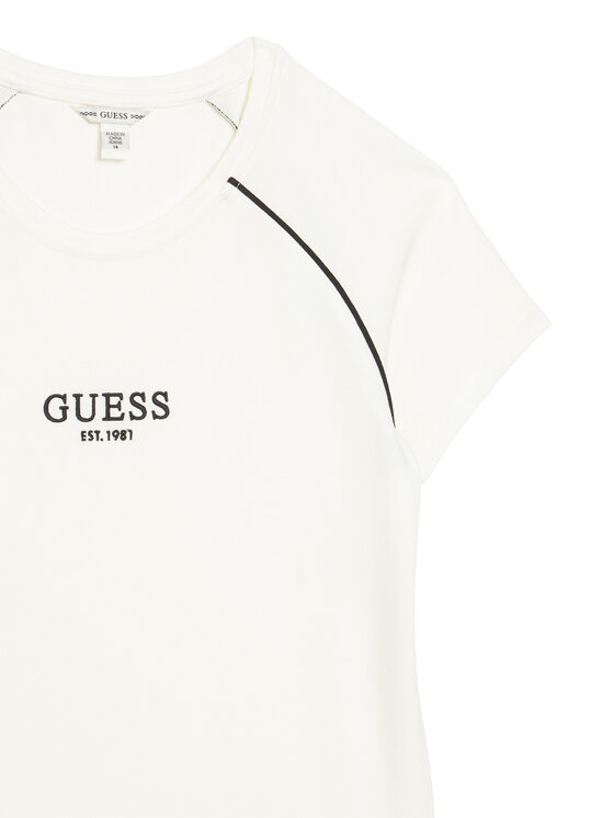 Guess Guess Každodenní šaty J6RK02 KCY62 Bílá Regular Fit