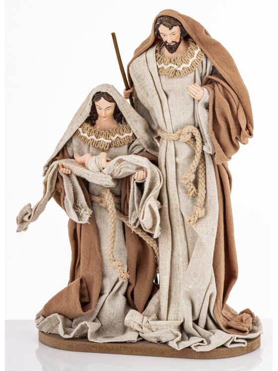 MIAhome MIAhome Figurka dekoracja świąteczna SAGRADA FAMILIA-2 Brązowy