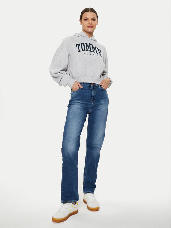 Tommy Jeans Tommy Jeans Bluza Varsity DW0DW19291 Szary Relaxed Fit
