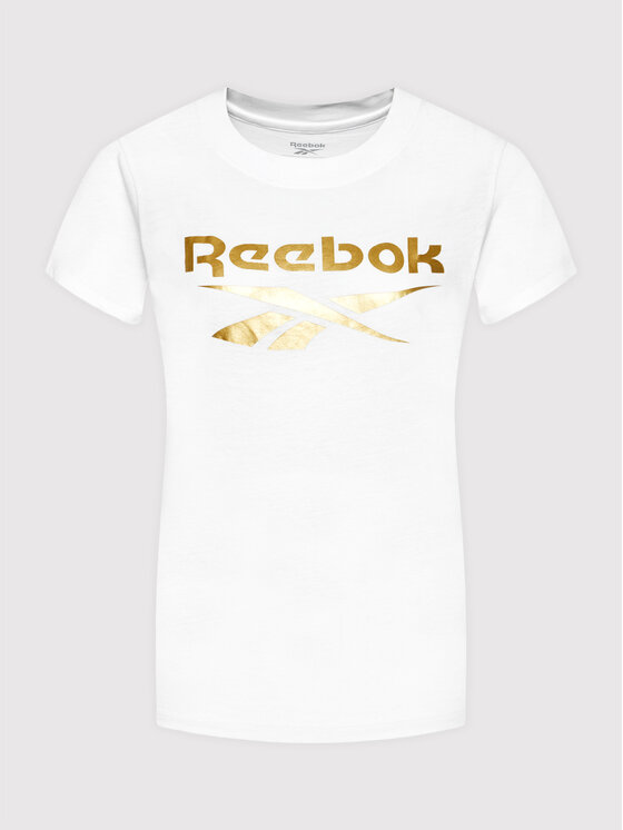 Reebok Marškinėliai Identity Logo GU2572 Balta Regular Fit • Modivo.lt