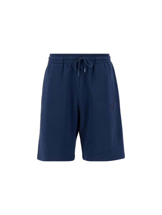 Alpha Industries Alpha Industries Szorty Alpha Essentials Rubber Logo Short Granatowy Relaxed Fit