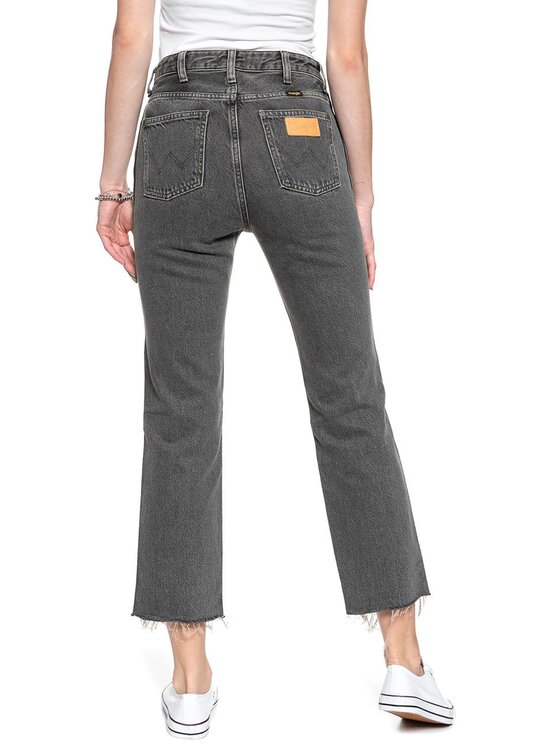 Wrangler Wrangler Jeans RETRO STRAIGHT CROP Grigio Straight Fit