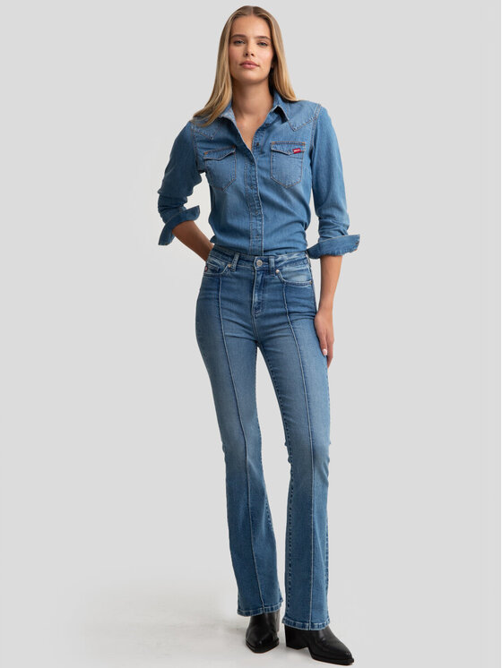 Jeansy BIG STAR, Rozmiar 26/32, Niebieskie, CLARA/FLARE/464/190