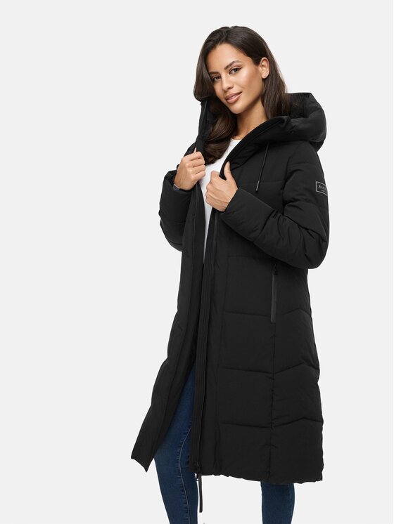 Navahoo Navahoo Kurtka zimowa Schokokuss Czarny Regular Fit