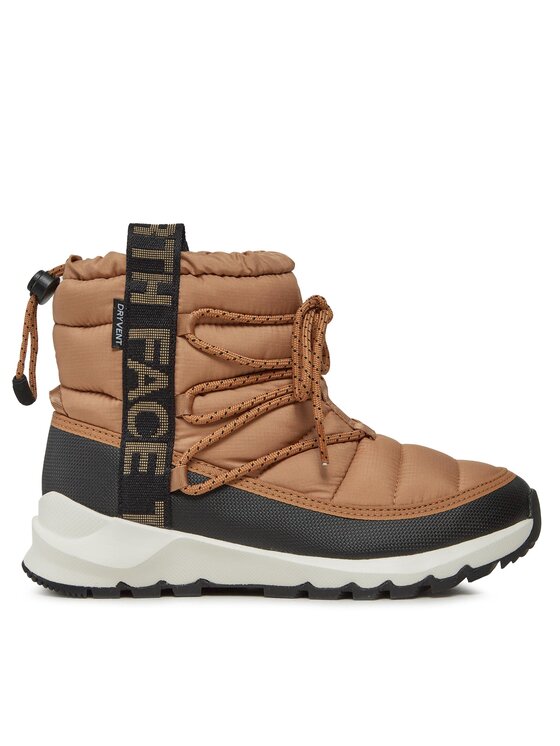 Cizme de zăpadă The North Face W Thermoball Lace Up WpNF0A5LWDKOM1 Almond Butter/Tnf Black
