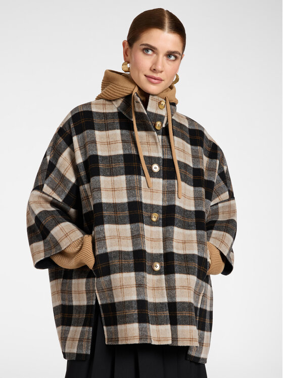 Elena Mirò Elena Mirò Cappotto invernale 8021E000188N001 Nero Over Fit