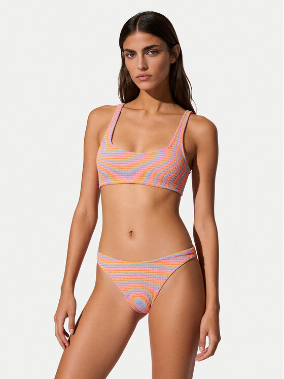 Banana Moon Banana Moon Μπικίνι κάτω μέρος Naida Neonstrip JXL83 Ροζ
