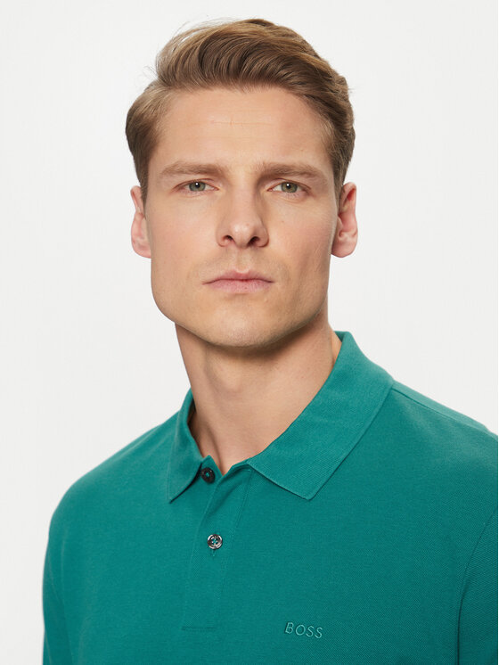 BOSS BOSS Polo Pallas 50468362 Zelena Regular Fit