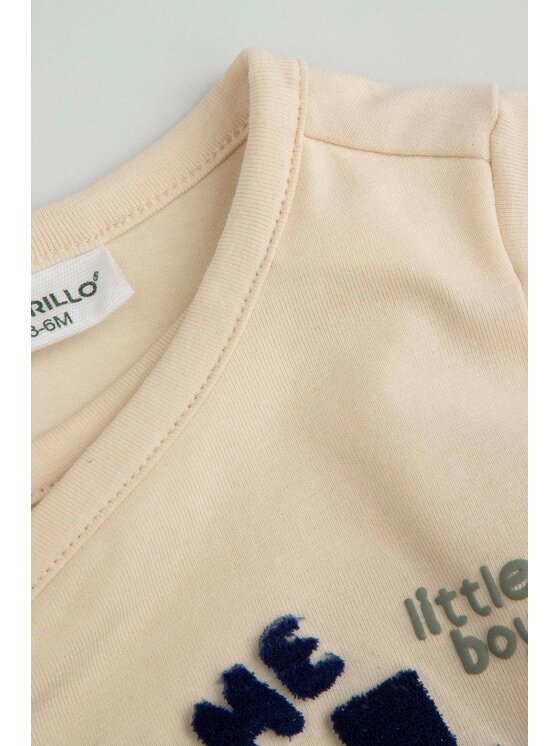 Coccodrillo Coccodrillo Dětské body WC5112601SBN-002 Béžová Regular Fit