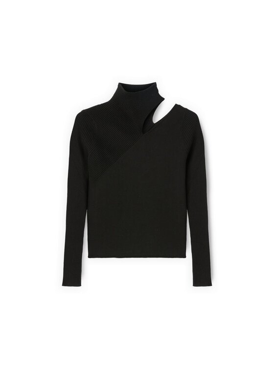 Motivi Motivi Sweter M510W003635N033 Czarny Regular Fit