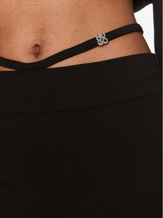 HUGO Hugo Hlače Norchidea 50508709 Crna Slim Fit