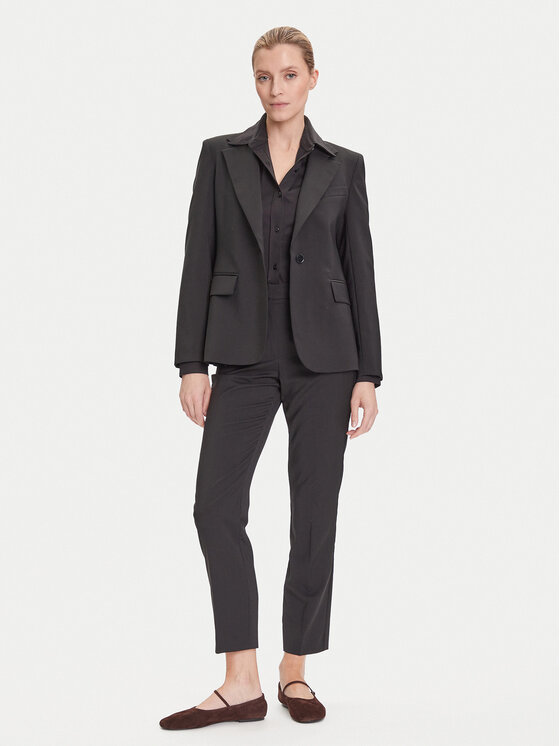 Weekend Max Mara Weekend Max Mara Marynarka Lamine 2525046041 Czarny Regular Fit