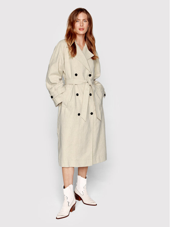 Samsøe Samsøe Samsøe Samsøe Тренч Belle F22200005 Бежов Regular Fit