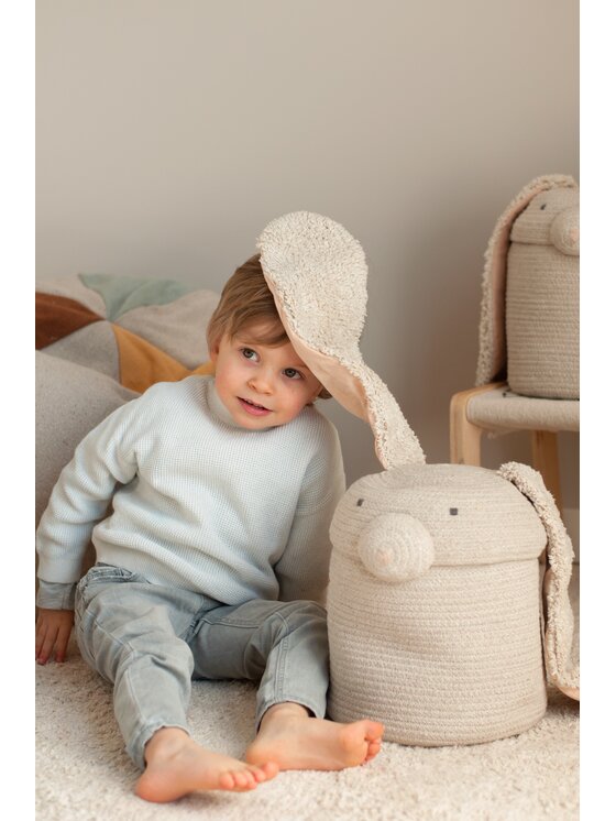 Lorena Canals Lorena Canals Przechowywanie Kosz Królik Rita the Rabbit Różowy