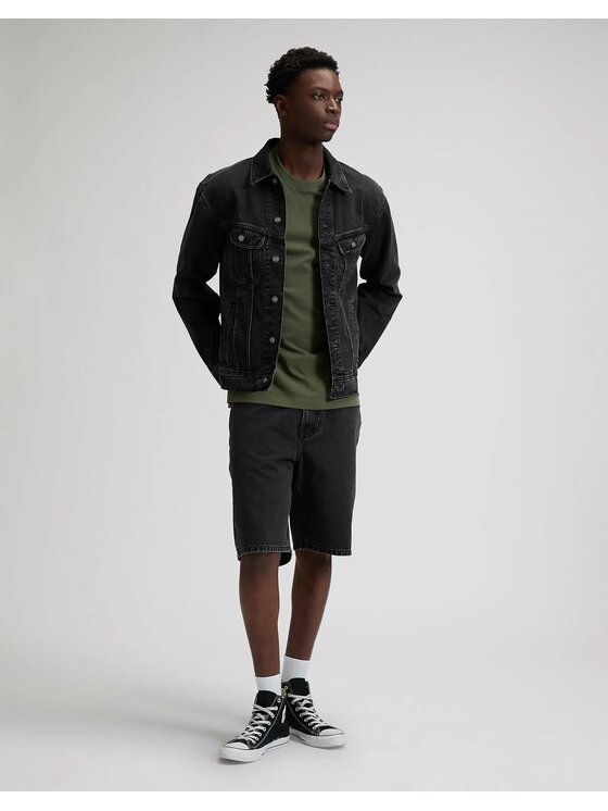 Lee Lee Kurtka jeansowa 112376447 Szary Regular Fit