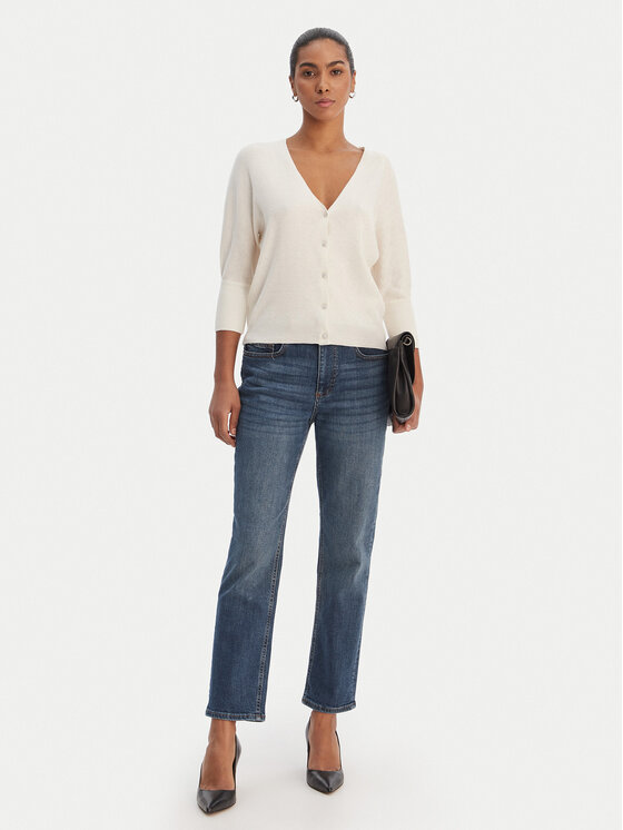 Morgan Morgan Kardigán 251-MBATSI Ekru Slim Fit