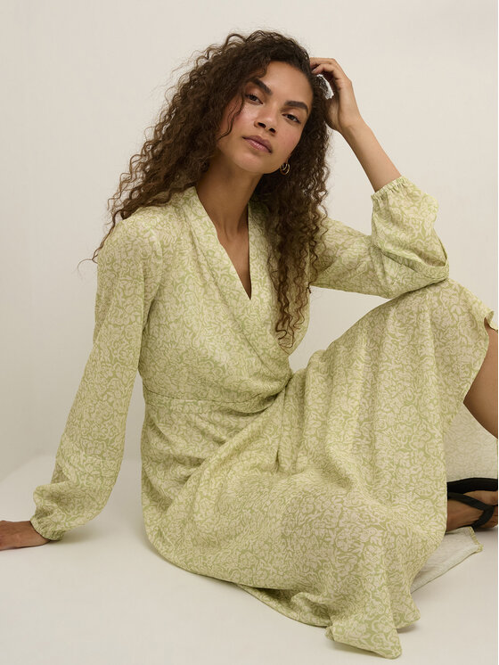 Karen by Simonsen Karen by Simonsen Sukienka letnia Hiki 10104305 Zielony Feminine Fit
