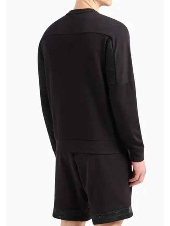 EA7 Emporio Armani EA7 Emporio Armani Mikina 3DPM56-PJEQZ Čierna Regular Fit