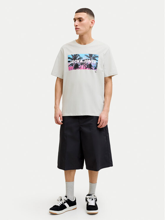 Jack & Jones Jack & Jones T-Shirt Indiana Tee 12288112 Šedá Regular Fit