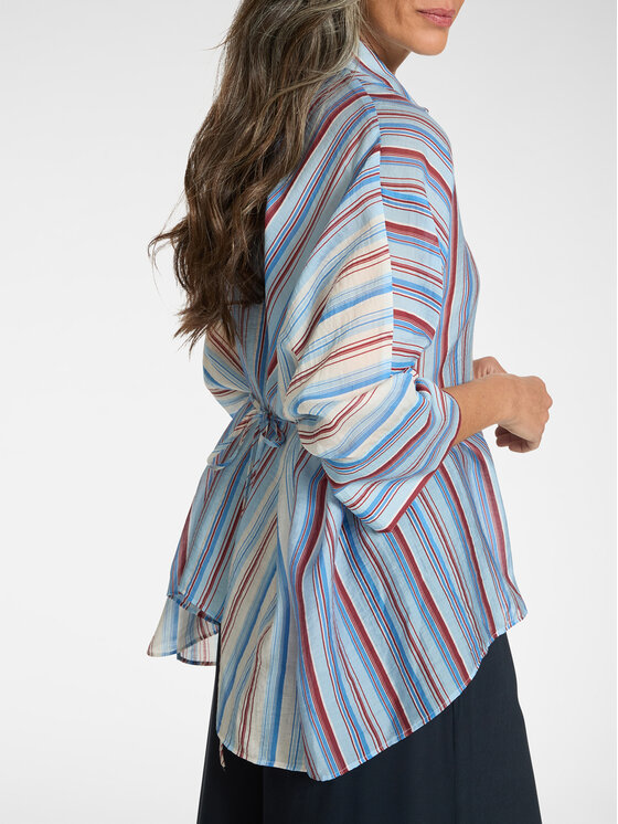 Elena Mirò Elena Mirò Camicia 5004E000124N002 Blu Over Fit