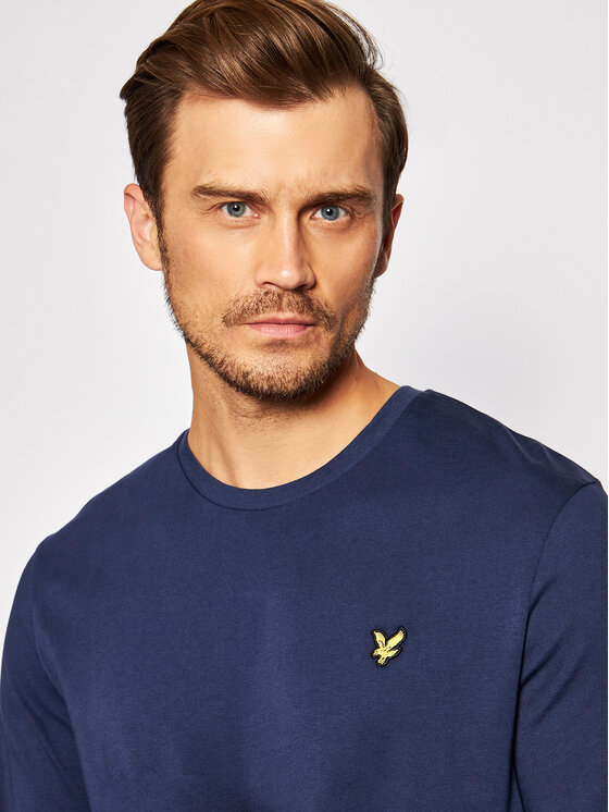 Lyle & Scott Lyle & Scott Longsleeve Plain TS512VOG Blu scuro Regular Fit