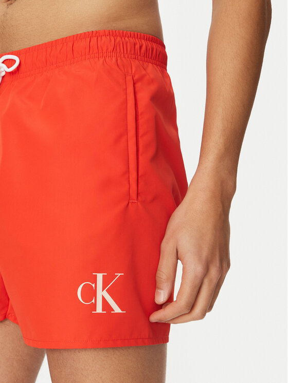 Calvin Klein Swimwear Calvin Klein Swimwear Plaukimo šortai KM0KM01101 Raudona Regular Fit