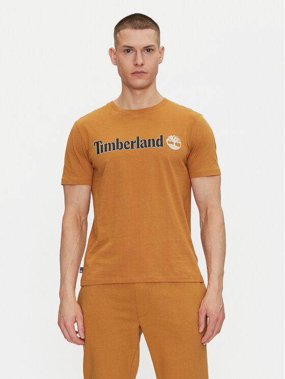 Timberland Timberland Póló TB0A5UPQ Bézs Regular Fit