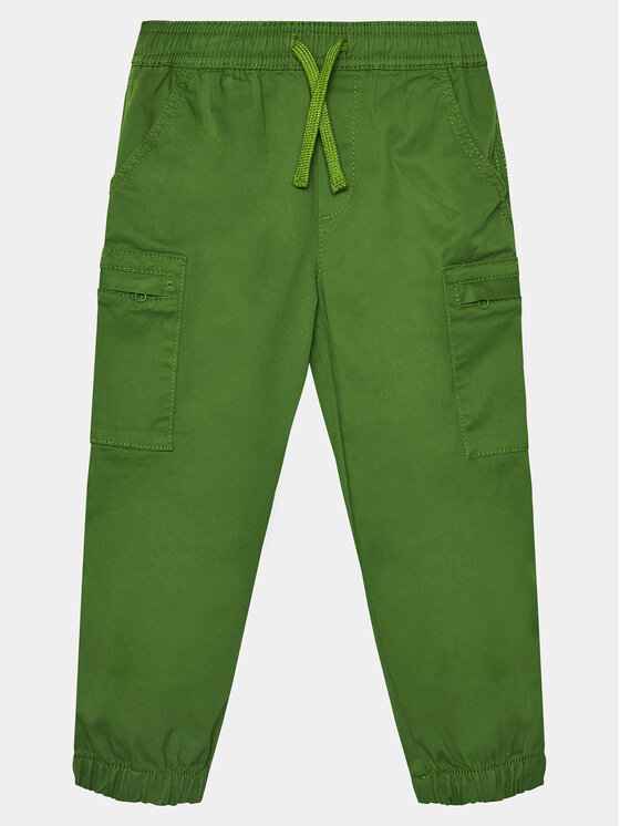 United Colors Of Benetton Jogger nohavice 4HK2GF013 Zelená Regular Fit