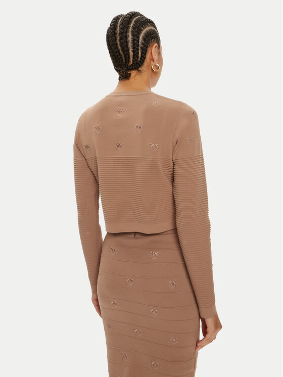 PINKO Pinko Ζακέτα Ciliegio 102881 A1LK Μπεζ Regular Fit