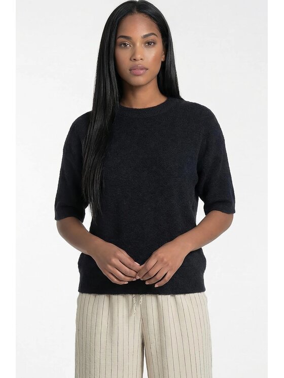 FIGL FIGL Svetr M1320 Černá Regular Fit