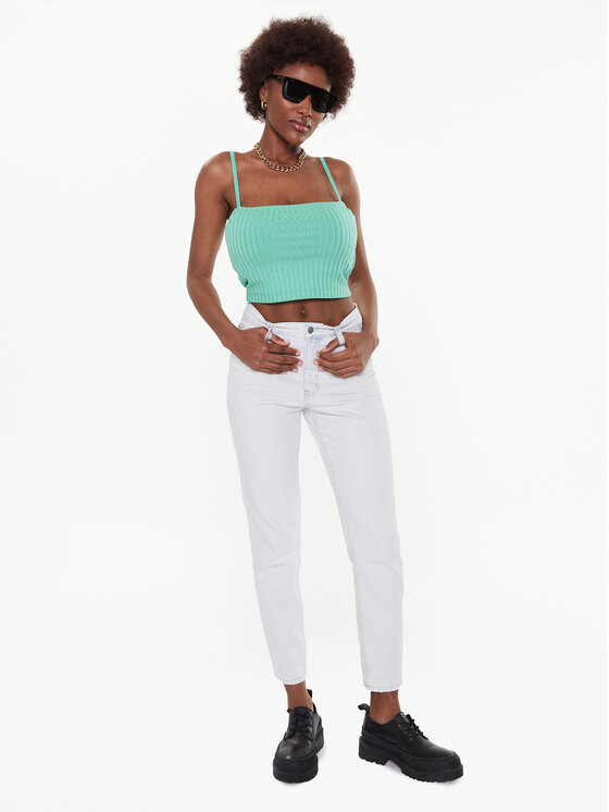Calvin Klein Jeans Calvin Klein Jeans Jeansy J20J220859 Biały Mom Fit