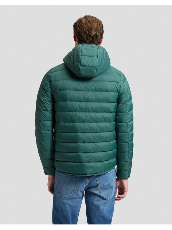 Lee Lee Kurtka puchowa PUFFER JACKET Zielony Regular Fit