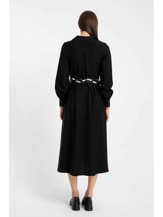 CLICK CLICK Každodenní šaty 60-6154 Černá Regular Fit