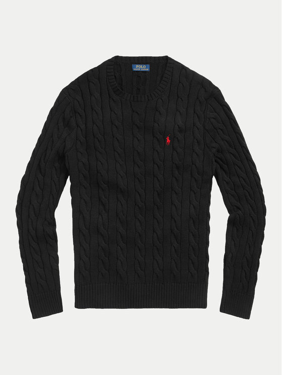 Polo Ralph Lauren Polo Ralph Lauren Džemper Roving 710775885012 Crna Regular Fit