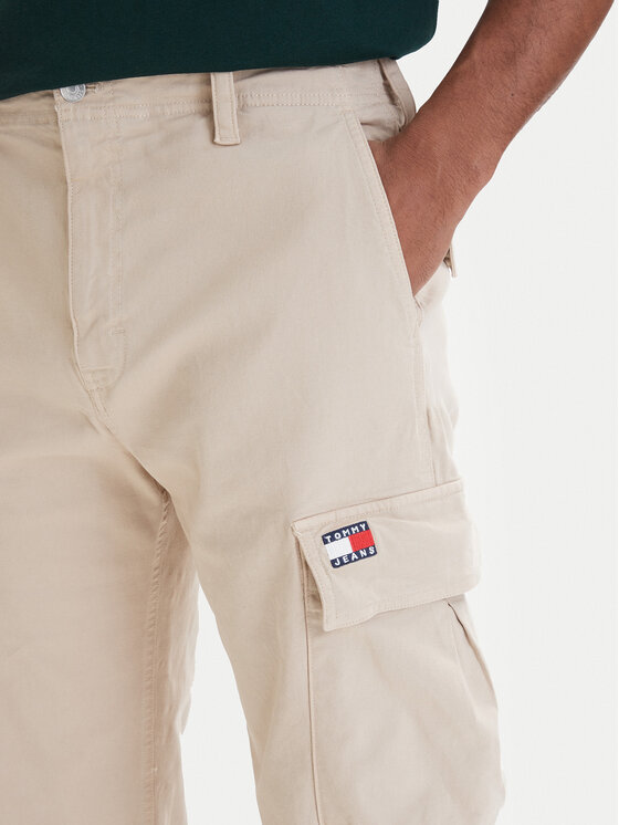 Tommy Jeans Tommy Jeans Kargo hlače Otis DM0DM22403 Bež Regular Fit