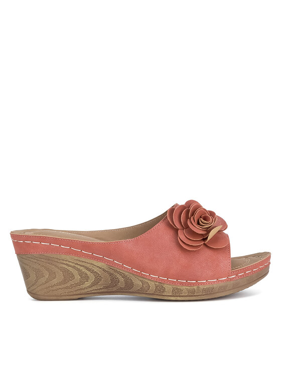 Clara Barson Damskie Klapki, rozmiar 40, Czerwone, WYL05010-29