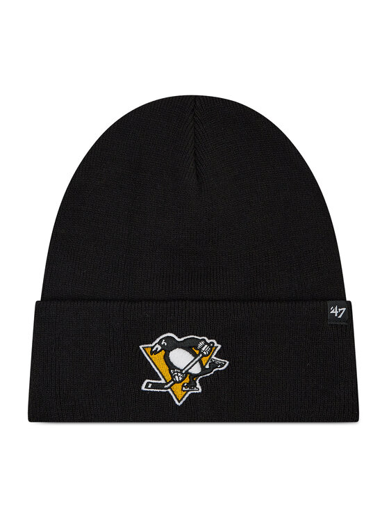 47 Brand Cepure Nhl Pittsburgh Penguins Haymaker '47 Cuff Knit H-HYMKR15ACE-BK Melns