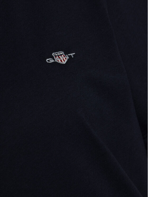 Gant Gant T-krekls Shield 4200750 Tumši zils Regular Fit