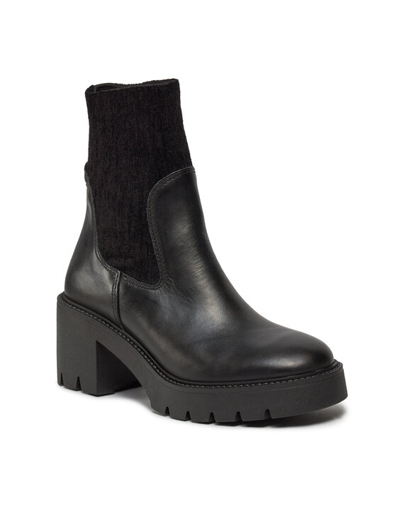 Tamaris Tamaris Kotníková obuv s elastickým prvkem 1-25851-41 Černá