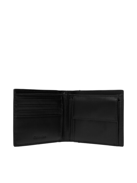 Calvin Klein Calvin Klein Peněženka Raised Ew Bill Fold W/ Coin LV04D1163G Černá