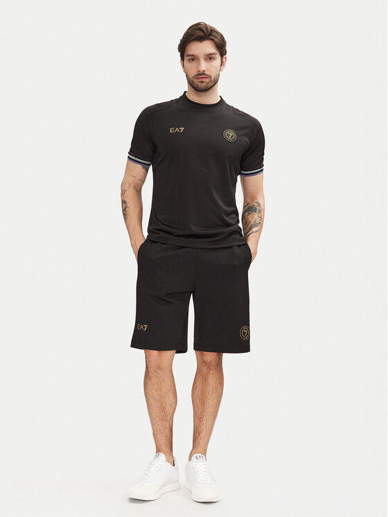 EA7 Emporio Armani EA7 Emporio Armani T-shirt 7M000256 AF13537 UC001 Crna Regular Fit
