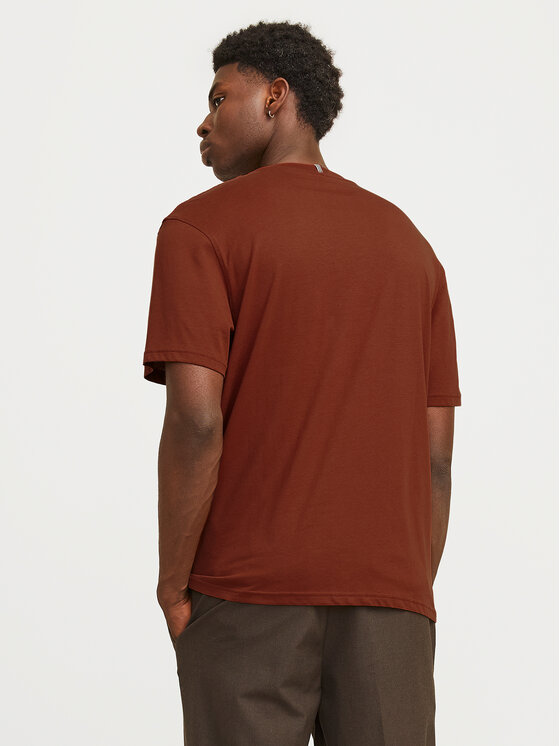 Jack&Jones Jack&Jones Футболка Fredeiksberg 12262492 Коричневий Regular Fit