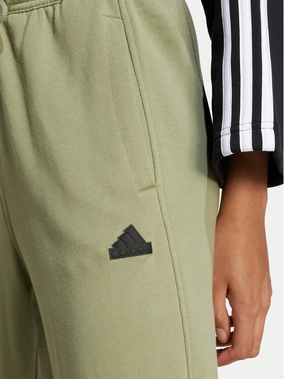 adidas adidas Teplákové kalhoty Signature Graphic JI6524 Zelená Loose Fit