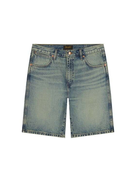 Wrangler Wrangler Szorty jeansowe COWBOY SHORTS Niebieski Straight Fit