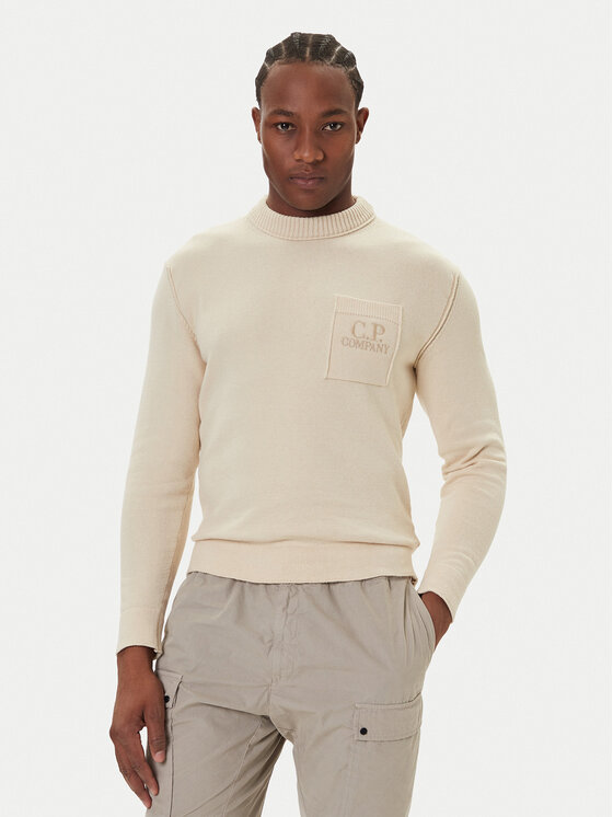 C.P. Company C.P. Company Пуловер 19CMKN061A110432A Бежов Regular Fit