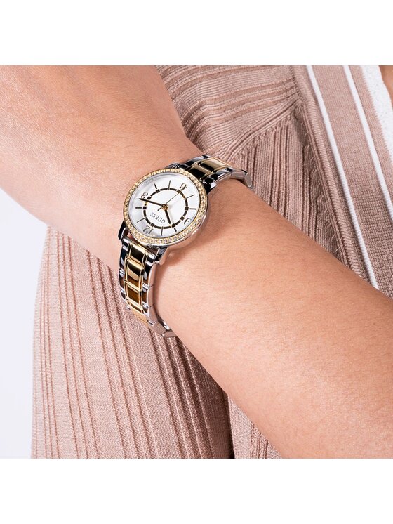 Guess Guess Hodinky GW0468L4 Stříbrná